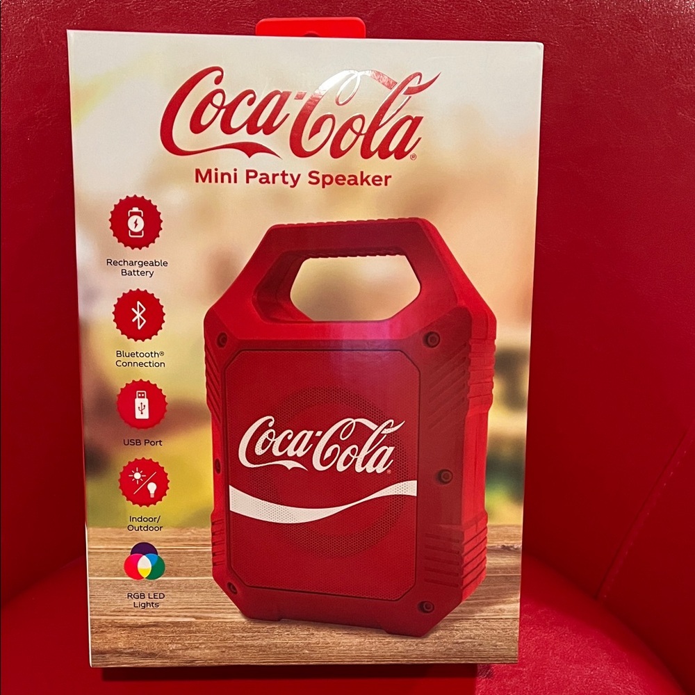 Coca Cola Red Portable Party Speaker